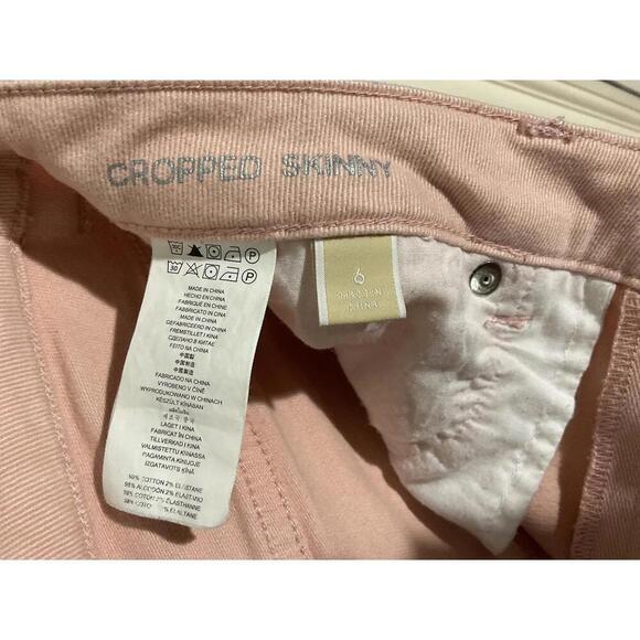 Michael Kors pink cropped jeans size 6 - Picture 7 of 9